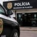 Carro sendo abordado pela polícia após golpe em negociação de venda em Rio Preto.