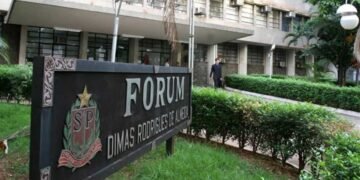 Fórum de São José do Rio Preto durante julgamento de caso de homicídio ocorrido em Bady Bassitt.