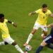 Vini Jr. marcou duas vezes, Neymar estreou e o Brasil venceu a Escócia por 3 a 0 na Copa do Mundo.