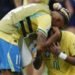 Jogadores do Brasil durante derrota para a Noruega nas oitavas de final da Copa do Mundo de 2026.