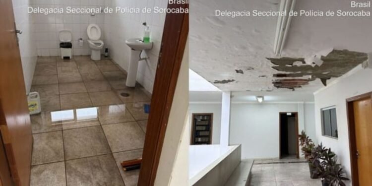 DELEGACIA DE TIETÊ É INTERDITADA POR RISCO DE DESABAMENTO APÓS TEMPORAL