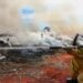 Mapa da Defesa Civil de São Paulo mostra as regiões do estado com níveis de alerta para risco de incêndios, destacando áreas em estado de emergência devido à baixa umidade do ar e à massa de ar seco.