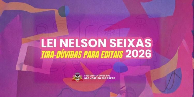 Artistas participam de encontro online sobre os editais da Lei Nelson Seixas 2026 promovido pela Secretaria Municipal de Cultura de Rio Preto.