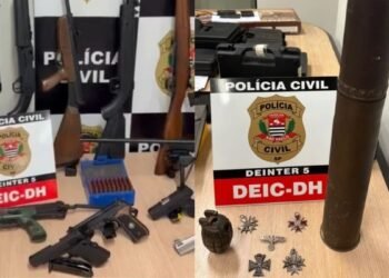 FUZIS, GRANADA E MAIS DE 800 MUNIÇÕES SÃO APREENDIDOS EM MEGA OPERAÇÃO DA DEIC EM RIO PRETO E BADY BASSITT