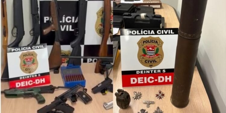 FUZIS, GRANADA E MAIS DE 800 MUNIÇÕES SÃO APREENDIDOS EM MEGA OPERAÇÃO DA DEIC EM RIO PRETO E BADY BASSITT