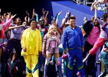 Madonna na final da Copa com Ronaldo e Ronaldinho