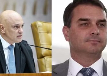 Alexandre de Moraes determina que a Polícia Federal ouça Flávio Bolsonaro em investigação por suposta calúnia contra Lula.
