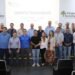 Cerimônia de assinatura de contratos no Parque Tecnológico de Rio Preto com autoridades e empresários.