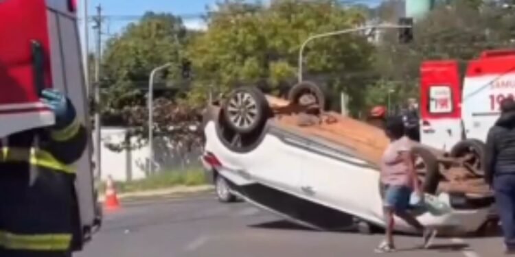 ACIDENTE AGORA HÁ POUCO NO LINHÃO PODE TRAVAR O TRÂNSITO EM RIO PRETO