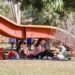 Crianças participam da programação gratuita de férias nos Parques Ecológicos Norte e Sul de Rio Preto com oficinas, brincadeiras e atividades ao ar livre.