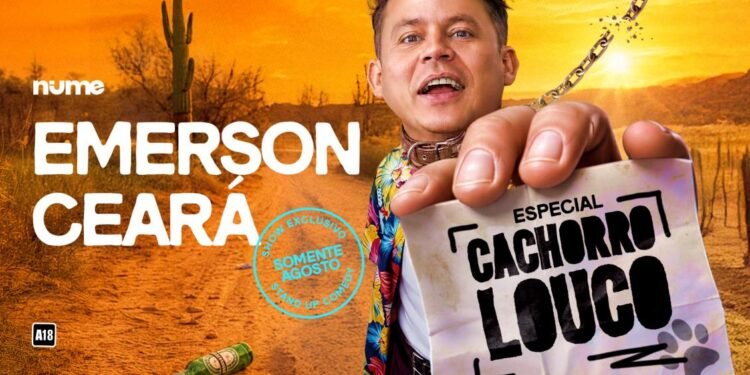 EMERSON CEARÁ TRAZ ESPETÁCULO “CACHORRO LOUCO” PARA RIO PRETO NESTE SÁBADO