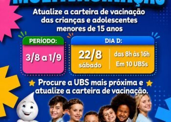 Secretaria de Saúde de Rio Preto inicia campanha de multivacinação para atualizar carteiras vacinais de crianças e adolescentes