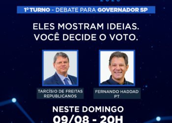 Primeiro debate entre Tarcísio e Haddad abre temporada de confrontos das eleições 2026 na Band