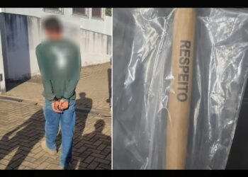 HOMEM É PRESO SUSPEITO DE TENTAR MATAR OUTRO COM TACO DE BEISEBOL ESCRITO “RESPEITO” EM URUPÊS